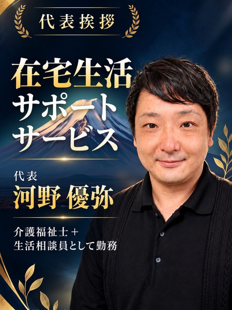 在宅生活サポートサービス 代表 河野 優弥