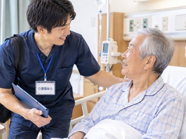 病室のベッド(入院時サポートのイメージ)